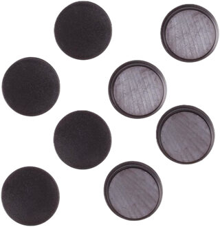 Benson koelkast Magneten rond - Zwart - 8x stuks - D35 mm - magneetjes