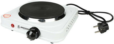 Benson Kookplaat elektrisch - 1 pit - 22 x 22 cm - 1000 W - camping kooktoestel