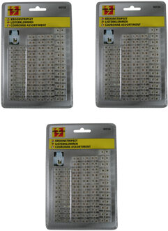 Benson Kroonsteen set - 108x - klein/middel/groot - kunststof - elektra aansluitmateriaal