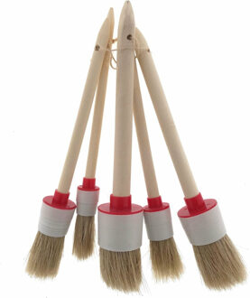 Benson Kwastenset - 5-delig - half synthetisch - rond - verf/schilderen Beige