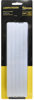 Benson Lijmpatronen 11 x 200 mm - 10x - transparant - voor standaard lijmpistool