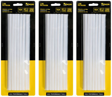 Benson Lijmpatronen 8x200 mm - 45x - transparant - voor standaard lijmpistool