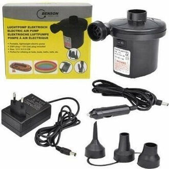 Benson Luchtpomp - elektrisch - 220v / 12v Zwart