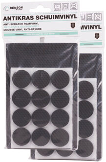 Benson Meubelvilt - 2x - 25 delig - stoelpoten - kunststof - wit - meubelbeschermers