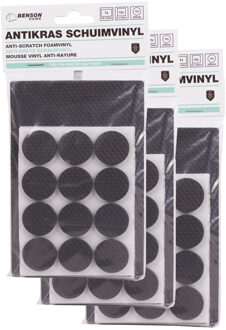 Benson Meubelvilt - 3x - 25 delig - stoelpoten - kunststof - wit - meubelbeschermers