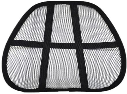 Benson Multifunctionele rugsteun - zwart - 40 x 38 cm - voor bureaustoel/autostoel