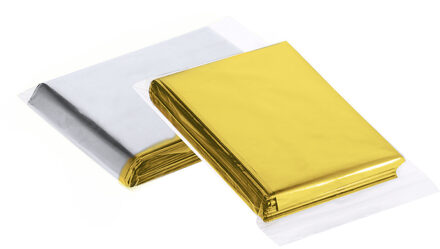 Benson Nooddeken goud/zilver - 130 x 210 cm - reddingsdeken - isolatiedeken - onderkoeling deken