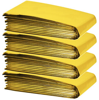 Benson Nooddeken goud/zilver - 4x - 130 x 210 cm - reddingsdeken - isolatiedeken - onderkoeling deke