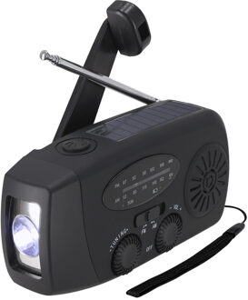 Benson noodradio - preppen/noodpakket - met handzwengel - incl zaklamp - AM/FM