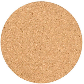 Benson Onderzetter - set van 6x - kurk - 10 cm - rond - hittebestendig - thee / koffie Bruin