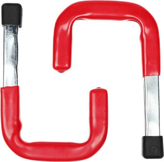 Benson ophanghaak - 2x stuks - gereedschapshaak - metaal - schuur / werkplaats