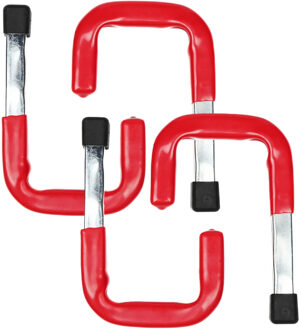 Benson ophanghaak - 4x stuks - gereedschapshaak - metaal - schuur / werkplaats