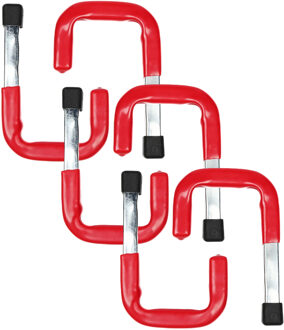 Benson ophanghaak - 6x stuks - gereedschapshaak - metaal - schuur / werkplaats