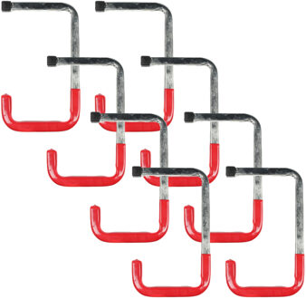 Benson ophanghaak - 8x stuks - gereedschapshaak - metaal - schuur / werkplaats