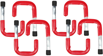 Benson ophanghaak - 8x stuks - gereedschapshaak - metaal - schuur / werkplaats