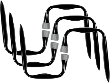 Benson ophanghaak Jumbo - 6x - 24 x 17 cm - staal - corrosiebestendige afwerking - werkplaats