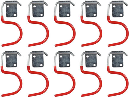 Benson ophanghaken S - 10x stuks - gereedschapshaak - metaal - schuur / werkplaats