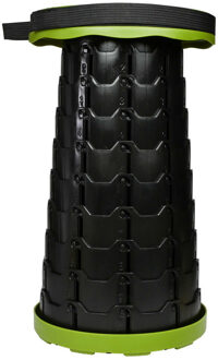 Benson Opvouwbare kruk - groen - kunststof - D25 x 45 cm - inklapbare stoel