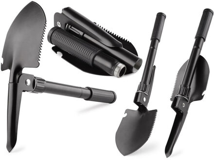 Benson Opvouwbare schep - 41 cm - met pikhouweel en zaag - camouflage opbergtas - outdoor