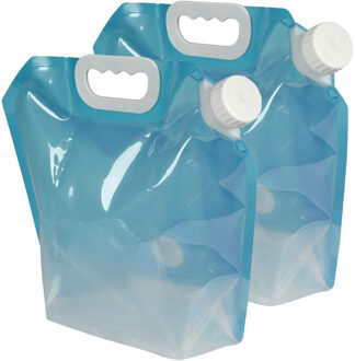 Benson Opvouwbare waterzak - 2x - 5 liter - met kraan - kamperen / survival