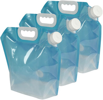 Benson Opvouwbare waterzak - 3x - 5 liter - met kraan - kamperen / survival