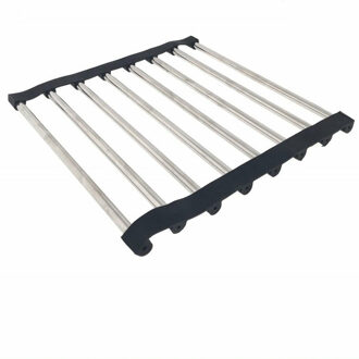 Benson Pannenonderzetter vierkant - RVS - antislip - buigbaar - 22 x 22 cm