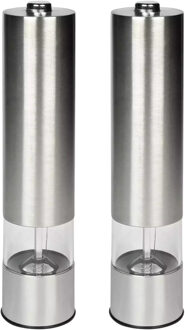 Benson Peper en zout stel - elektrische - LED - instelbare maalgraad - RVS - 23 cm