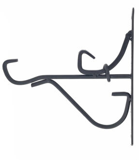 Benson Plantenhanger - 4x - zwart - metaal - 25 x 24 cm - weerbestendig voor buiten