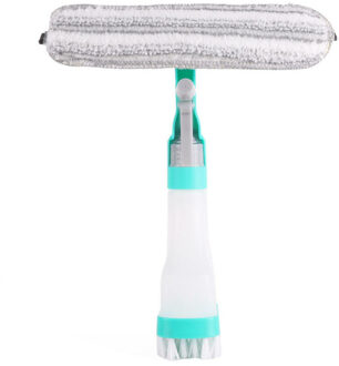 Benson Raamwisser spray 4-in-1 - raamtrekker - spuitfles - schrobber - blauw - kunststof