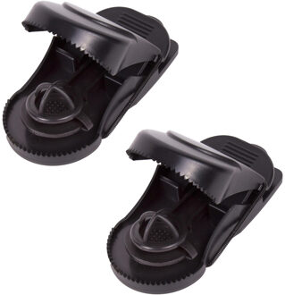 Benson Rattenval - 2x - zwart - kunststof - 140 x 70 mm - met veermechanisme