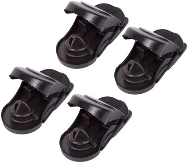 Benson Rattenval - 4x - zwart - kunststof - 140 x 70 mm - met veermechanisme