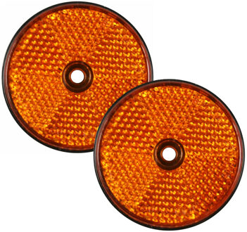 Benson Reflector - 2x - oranje - schroefbevestiging - 60mm - rond