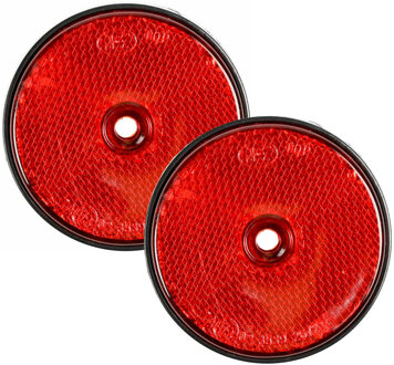Benson Reflector - 2x - rood - schroefbevestiging - 60mm - rond