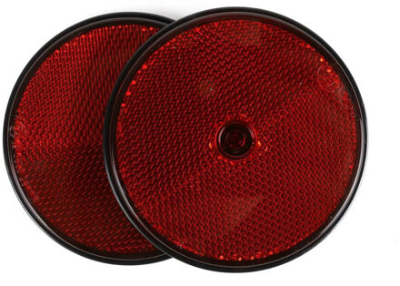 Benson Reflector - 2x - rood - schroefbevestiging - 85 mm - rond