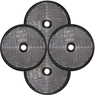 Benson Reflector - 2x - wit - schroefbevestiging - 60 mm - rond