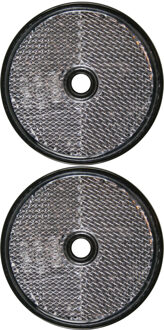 Benson Reflector - 2x - wit - schroefbevestiging - 60mm - rond