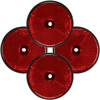 Benson Reflector - 4x - rood - schroefbevestiging - 60 mm - rond