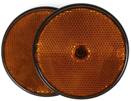Benson Reflector Rond Oranje 85 mm (2 stuks)