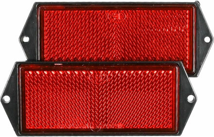 Benson Reflector - set 2x - rood - schroefbevestiging - 100 x 40 mm
