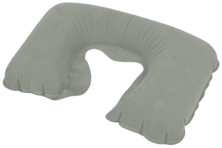 Benson Reiskussen - grijs - 34 cm - opblaasbare nekkussen
