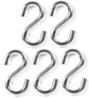Benson S-haak / ophanghaak - 5x - van metaal - 4.7 mm