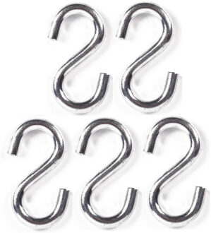 Benson S-haak / ophanghaak - 5x - van metaal - 7.9 mm