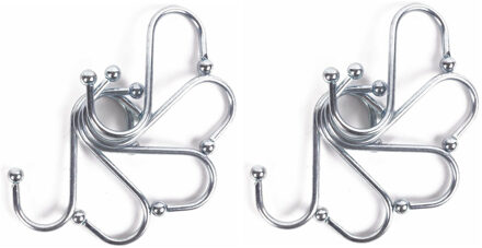 Benson S-haken / ophanghaken - 10-delig - van metaal - 70 mm