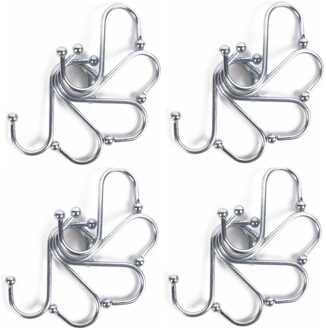 Benson S-haken / ophanghaken - 20-delig - van metaal - 70 mm