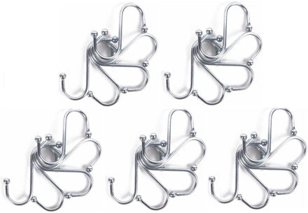 Benson S-haken / ophanghaken - 25-delig - van metaal - 70 mm