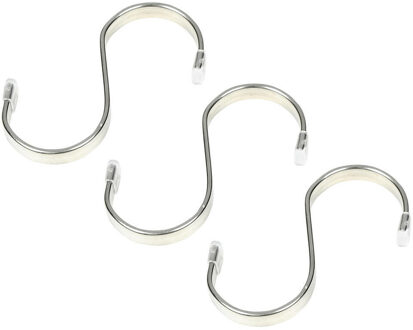 Benson S-haken / ophanghaken - 3-delig - metaal - 70 mm