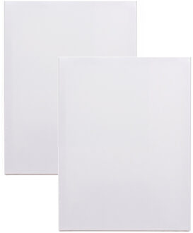 Benson Schildersdoek - 2x - 24 x 30 cm - blanco canvas - katoen - 280 grams