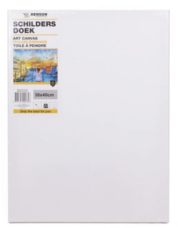 Benson Schildersdoek - 30 x 40 cm - blanco canvas - zware kwaliteit Wit