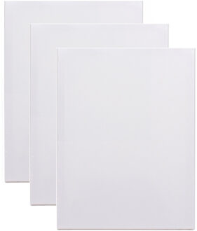 Benson Schildersdoek - 3x - 24 x 30 cm - blanco canvas - katoen - 280 grams