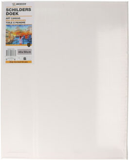 Benson Schildersdoek - 40 x 50 cm - blanco canvas - katoen - 280 grams Wit